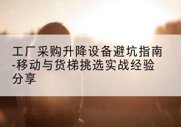 佳县移动式升降机怎么选-工厂采购升降设备避坑指南-移动与货梯挑选实战经验分享